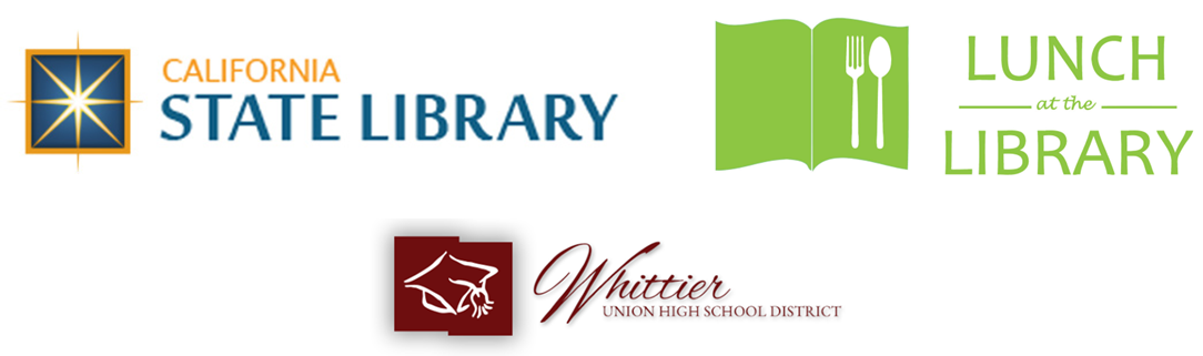 Lunch at the Library logo with state and WUHSD 2023