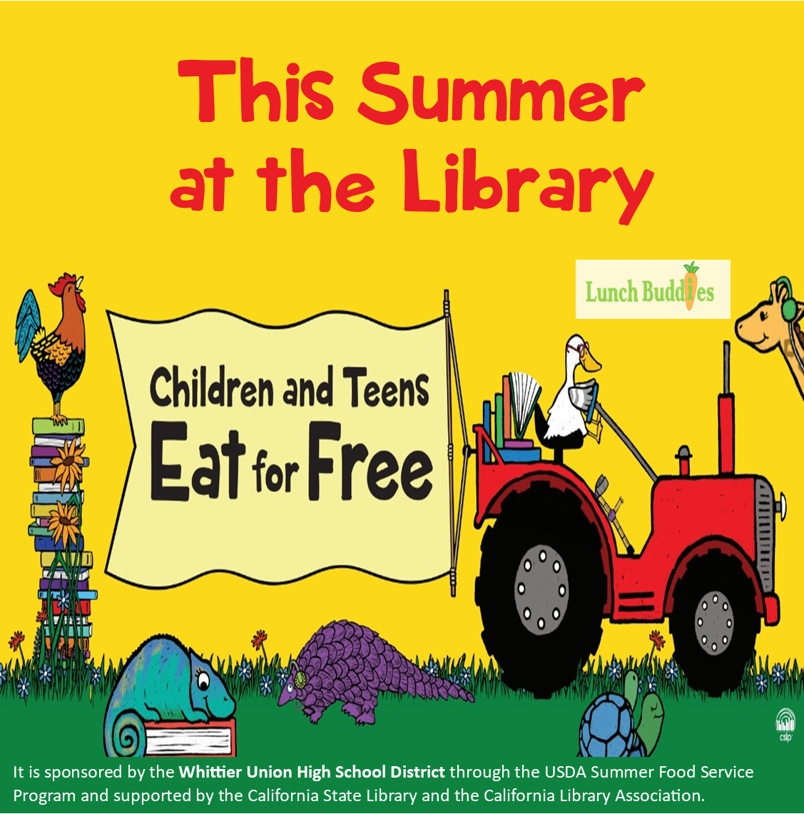 This Summer at the Library Children and Teens Eat for Free